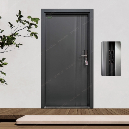 Slika Vertical Texture Metal Entrance Door