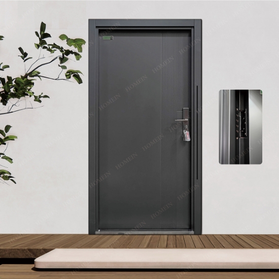 Picture of Vertical Texture Metal Entrance Door