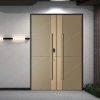 Picture of Luxurious Light Gold Metal Double Entrance Doors