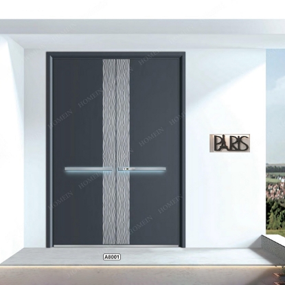 Slika Dark Grey Metal Double Entrance Doors