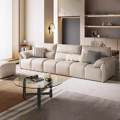 Slika Elephant-ear style straight-row upholstered sofa