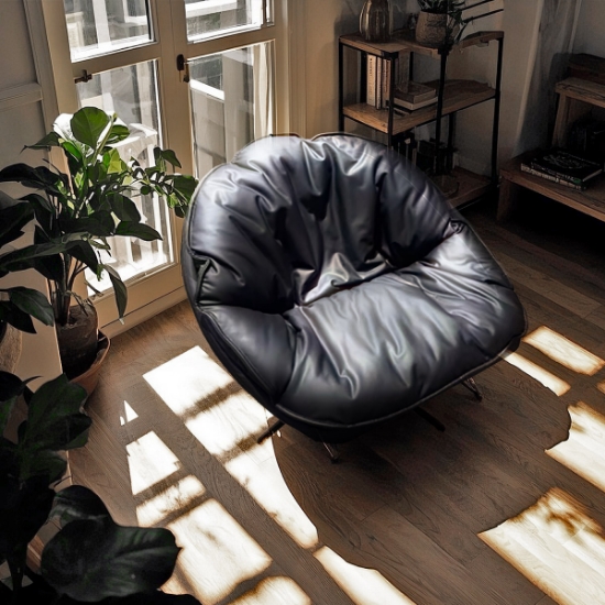 Picture of Rotating Flying Saucer Chair - Stylish Single Seater Sofa Chair