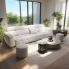 Picture of Cream-colored Marshmallow Sofa - Simple Modern Cloud Couch