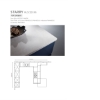Picture of White - Blue - Gold Color, High - End UV Lacquer Kitchen Cabinet, Metal Accents, Glass Display Cabinets, Open Layout