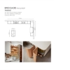 Picture of Stylish Color - Block Kitchen Cabinet, Wood Elements, Glass Doors, Combined Dining & Cooking