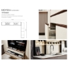 Picture of Modern UV Lacquer Kitchen Cabinet, Wood - White Color Block, Built - in Appliances, Multi - Zone Storage