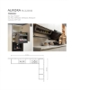 Picture of Modern Melamine Kitchen Cabinet, Block Melamine Kitchen Cabinet, Textured Finish, Layered Storage, Open Display