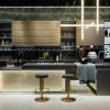 Picture of Golden Premium Marble Luxurious  Cabinet - Metal Accents, Glass Display, High - End Storage